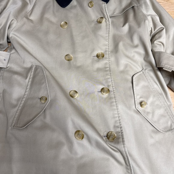 Burberrys Waterloo Trench Coat Vintage 80's Wool Lining Women UK Size 10 Long - Picture 3 of 13
